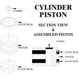Hydraulic Cylinder Piston Assembled Parts