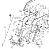 Level Indicator Sleeve for JD 740 Tractor Diagram