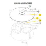 Ground Mineral Feeder Flap Replacement Kit - (2) 10in flaps and (1) 41in flap