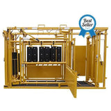 Sioux Steel Squeeze Chute with Automatic Head Gate