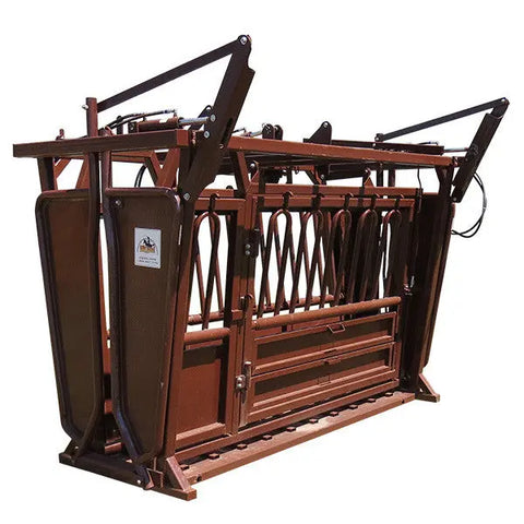 Hydraulic Extra Long Squeeze Chute with Palp Cage