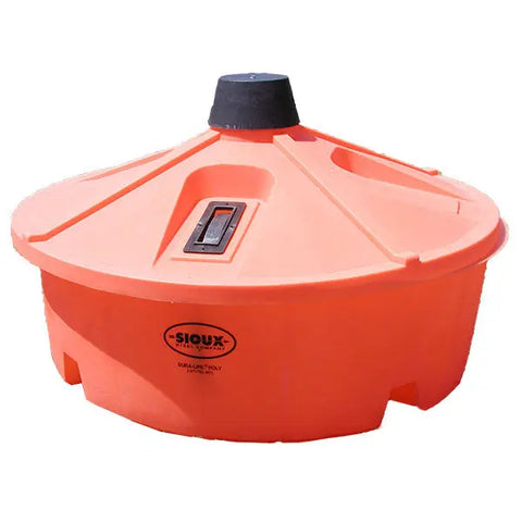 Orange Large Capacity Lick Feeder by Sioux Steel