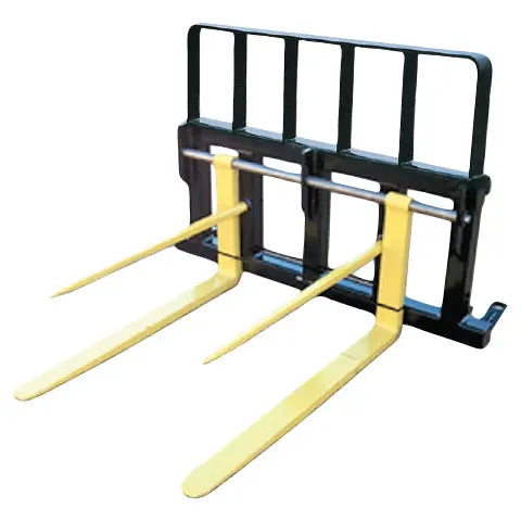 Pallet Fork with Double Tine Bale Spears - Skid Steer Koyker Manufacturing