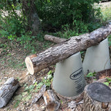 Stand Raising Logs While Cutting Wood