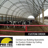 Livestock Building Shelter With Awning