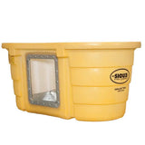 Yellow Round End Poly Tank with Drinker Kit