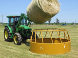 Hay Feeder Accommodates Large Round Bales